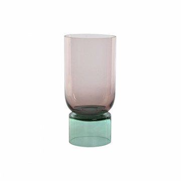 Vase Home ESPRIT Bicoloured Crystal 15 x 15 x 32 cm