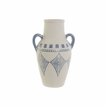 Vase Home ESPRIT Blue Brown Ceramic Mediterranean 22 x 18 x 36,5 cm 22 x 18 x 35 cm