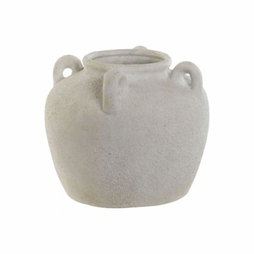 Vase Home ESPRIT White Ceramic Mediterranean 19 x 19 x 16 cm