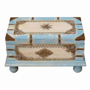 Chest Alexandra House Living Blue Mango wood 28 x 27 x 50 cm Traditional style