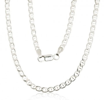 Silver chain Marina 3 mm, diamond cut #2400068, Silver 925°, length: 60 cm, 11.4 gr.