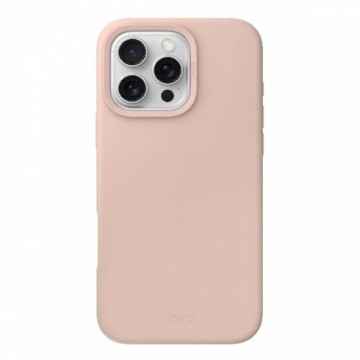 UNIQ etui Lino Hue iPhone 16 Pro Max 6.9" Magclick Charging różowy|blush pink