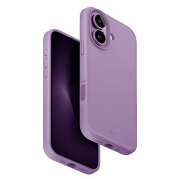 UNIQ etui Lino Hue iPhone 16 6.1" Magclick Charging różowy|grape pink