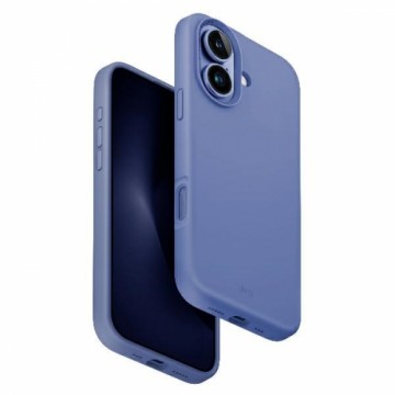 UNIQ etui Lino Hue iPhone 16 6.1" Magclick Charging niebieski|pearl blue