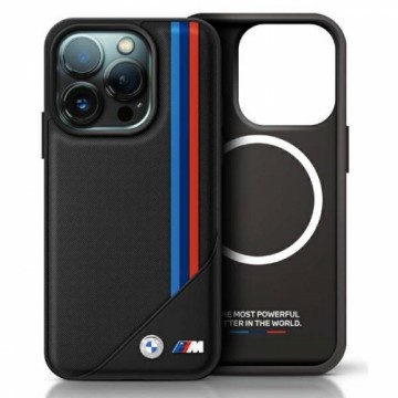 BMW BMHMP16X23PUTRK iPhone 16 Pro Max 6.9" czarny|black hardcase M Meshed Tricolor Stripes MagSafe