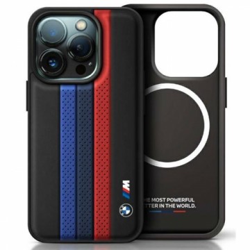 BMW BMHMP16L23PUPTK iPhone 16 Pro 6.3" czarny|black hardcase M Perf. Tricolor Printed Stripes MagSafe