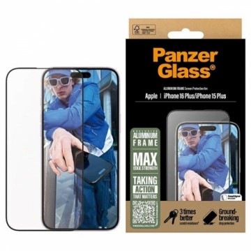 PanzerGlass Screen Protector Aluminum Frame iPhone 16 Plus 6.7" Ultra-Wide Fit 2851