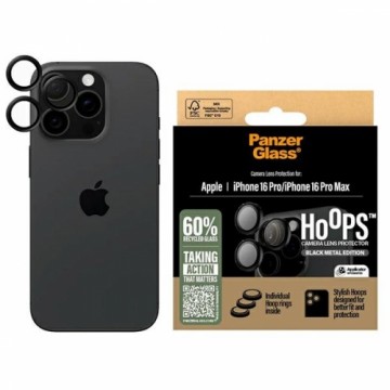 PanzerGlass Hoops Black Lens Protector iPhone 16 Pro 6.3" | 16 Pro Max 6.9" 1284