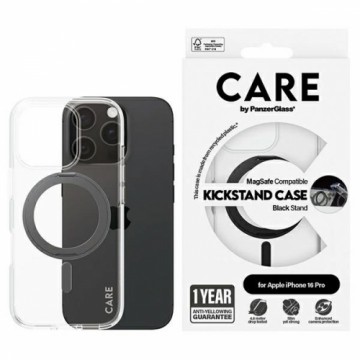 CARE by PanzerGlass Feature Kickstand Case iPhone 16 Pro 6,3" czarny|black MagSafe 1322