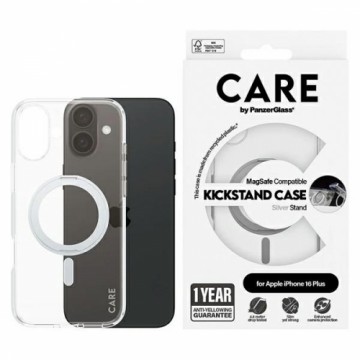 CARE by PanzerGlass Feature Kickstand Case iPhone 16 Plus 6.7" srebrny|silver MagSafe 1327