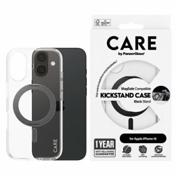 CARE by PanzerGlass Feature Kickstand Case iPhone 16 6,1" czarny|black MagSafe 1321