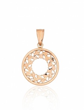 Gold pendant #1301122(Au-R), Red Gold 585°, 1.04 gr.