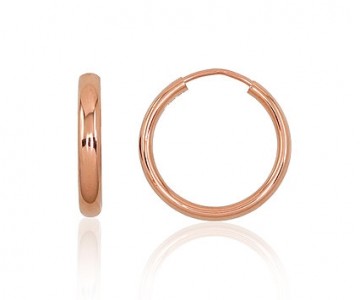 Gold rings-earrings #1201064(Au-R), Red Gold 585°, 0.64 gr.