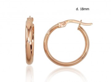 Gold rings-earrings #1200987(Au-R), Red Gold 585°, 1.16 gr.