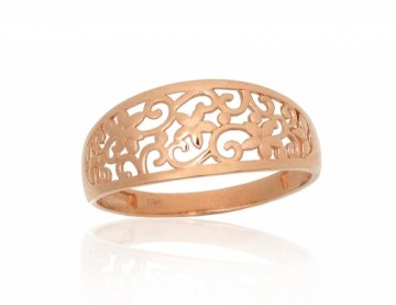 Gold ring #1101193(Au-R), Red Gold 585°, Size: 20, 1.89 gr.