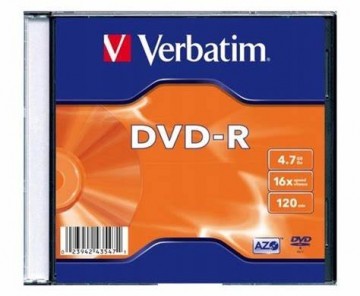 Matricas DVD-R AZO Verbatim 4.7GB 16x 1pc Jewel