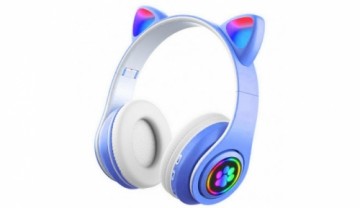 Goodbuy Paws wireless headsets for kids | bluetooth 5.0 | blue with white