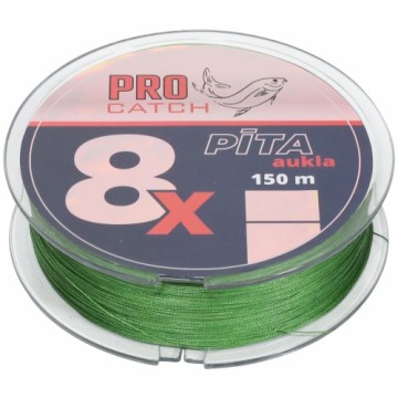 Pītā aukla Pro Catch X8 0.13mm 150m zaļa