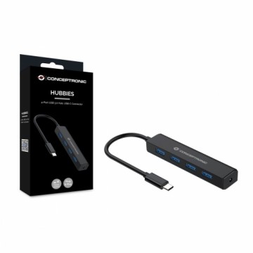 USB-разветвитель Conceptronic CTC4USB3 Чёрный