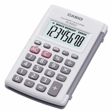 Kalkulators Casio HL-820LV-WE Pelēks Sveķi 10 x 6 cm