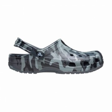 Деревянные башмаки Crocs Classic Printed Camo Clog Серый взрослых