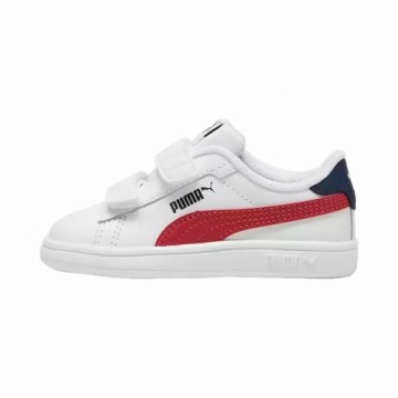 Children’s Casual Trainers Puma Smash 3.0 V White Red