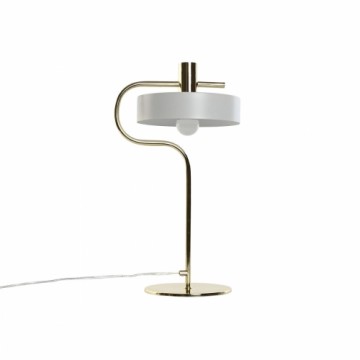 Desk lamp Home ESPRIT White Golden Metal 220 V 28 x 18 x 46 cm