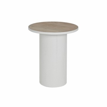 Side table Home ESPRIT White Metal MDF Wood 46 x 46 x 56 cm