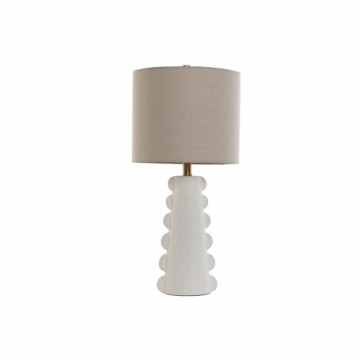 Galda lampa Home ESPRIT Balts Lins Keramika 30 x 30 x 64 cm