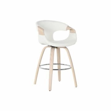 Stool Home ESPRIT White Wood 55,5 x 52,5 x 92,5 cm