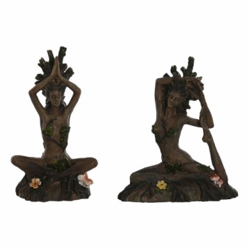 Декоративная фигура Home ESPRIT Коричневый Yoga Индиец 13 x 6 x 16 cm (2 штук)