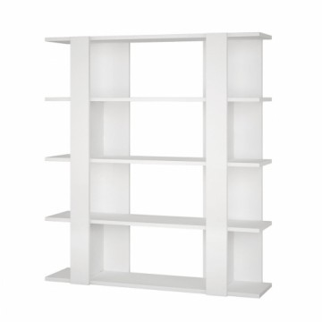 книжный магазин Alexandra House Living Белый Деревянный MDP 110 x 122 x 29 cm 4 Полки