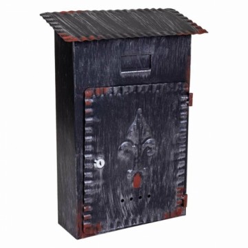 Letterbox Alexandra House Living Black Iron 11 x 37 x 27 cm