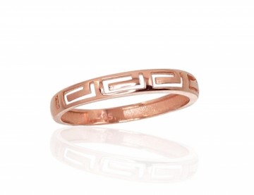 Gold ring #1100869(Au-R), Red Gold 585°, Size: 16.5, 0.84 gr.