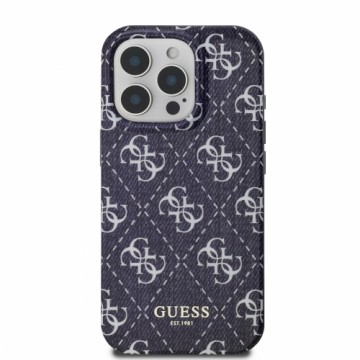 Guess IML Denim Effec MagSafe Case for iPhone 16 Pro Max Dark Blue