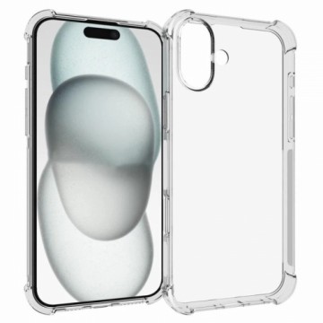 Fusion Accessories Anti shock силиконовый чехол Fusion 1.5 мм для Apple iPhone 16 прозрачный