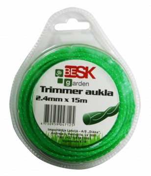 Besk Trimmera aukla 2.4mm*15m twist