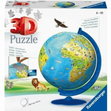 Puzle un domino komplekts Ravensburger 3D World Map 180 Daudzums