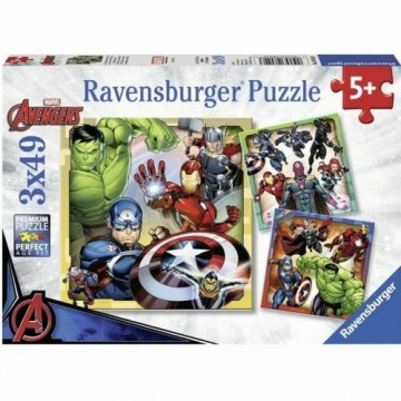 Puzle un domino komplekts Ravensburger The Powerful Avengers