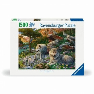 Puzle un domino komplekts Ravensburger Wolves in Spring