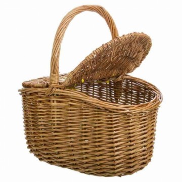 Picnic Basket Alexandra House Living wicker Willow wood Natural