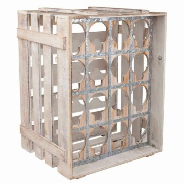 Bottle rack Alexandra House Living Natural Fir wood 55 x 32 x 41 cm 16 bottles Box