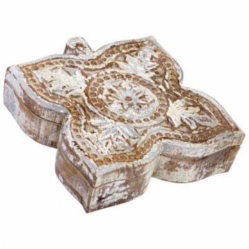 Jewelry box Alexandra House Living White Grey Mango wood 5 x 17 x 17 cm