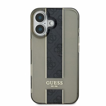 Guess IML Middle 4G Stripe Case for iPhone 16 Black