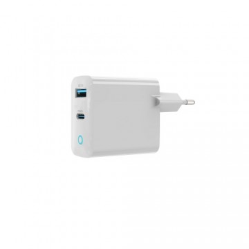 Devia wall charger Extreme PD 65W 1x USB-C 1x USB white