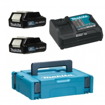 Makita POWER SUPPLY 12V 2x1.5Ah (BL1016x2+DC10SB) MAKPAC