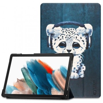 Tech-Protect SmartCase case for Samsung Galaxy Tab A8 10.5 X200 | X205 - blue with a cat