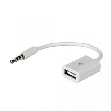 Akyga adapter with cable AK-AD-24 USB A (f) | mini Jack (m) 15cm