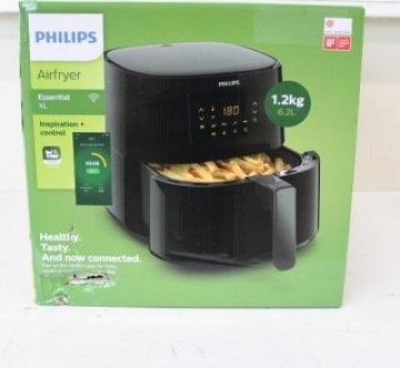 Philips   SALE OUT.  HD9280/70 Essential Air Fryer, Black |  | Air Fryer | Essential HD9280/70 | Power 2000 W | Capacity 6.2 L | Rapid Air technology | Black | DAMAGED PACKAGING