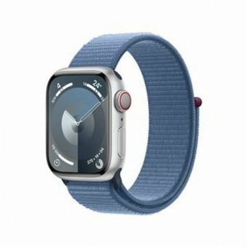 Умные часы Apple Watch Series 9 + Cellular 1,9" Синий Серебристый 45 mm